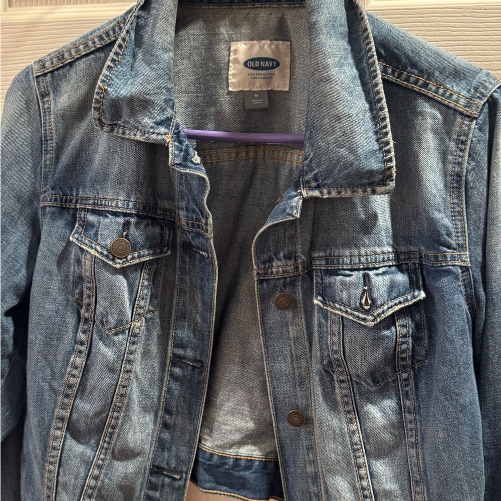 Old Navy Light Blue Denim Jean Jacket - Picture 4 of 6